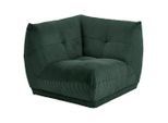 Livetastic , Dunkelgrün , Textil , 105x80x105 cm , Made in EU , individuell planbar, Rücken echt ,