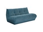 Livetastic , Petrol , Textil , 180x80x112 cm , Made in EU , Rücken echt, individuell planbar ,