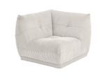 Livetastic , Weiß , Textil , 105x80x105 cm , Made in EU , Rücken echt, individuell planbar ,