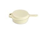 Echtwerk , Creme , Metall , 2,5 l,2,5 l , rund , backofengeeignet, leichte Reinigung,backofengeeignet ,