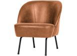 Livetastic , Cognac , Textil, Leder , Kombination Echtleder/Stoff , 57x69x70 cm , Made in EU ,