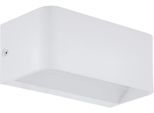 EGLO Wandleuchte "SANIA 4", weiß, 1, H: 8cm, 1 Stk., Leuchten, Wohnzimmer, Esszimmer, Flur, minimalistisch, indirektes Licht, 20x8cm, Wandleuchte