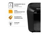 Fellowes Powershred LX41 Aktenvernichter mit Partikelschnitt bis 8 Blatt schwarz