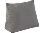 Sitzauflage QUEENS TEXTILES "Bettsitzkissen inkl. Bezug", schwarz, B:60cm H:50cm T:30cm, Baumwolle, Polsterauflagen, Keilkissen