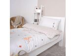 Babybettwäsche BABY BEST "BabyBest Moon and Stars", bunt, B/L: 100cm x 135cm, 1 Stk., 1 Stk., Flanell, B/L: 40cm x 60cm, 2 Stk., Flanell, Obermaterial: 100% Baumwolle, Bettwäsche