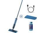 PHILIPS Akku-Wischmopp "OneUp elektrischer Wischer 3000 Series XV3101/11", blau, B:35cm H:138,3cm T:12cm, Akkusauger, 50 min Akku-Laufzeit, inkl. 2 Pads und 40 ml Reiniger, Topseller