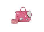 Schultertasche FRITZI AUS PREUSSEN "Big Baby Appletree", Damen, Gr. B/H/T: 11cm x 16,5cm x 20cm, pink, Kunstfaser, bedruckt, Taschen Schultertasche, mit tollem Hello Kitty-Motiv