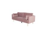 Livetastic , Pink , Textil , Füllung: Vlies , 203x84x90 cm , Wohnzimmer, Sofas & Couches, Sofas, 3er Sofas