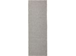 Teppich FLAIR RUGS "SPECKLE WASHABLE", beige (grau), B:78cm H:9mm L:300cm, Oberfläche: 100% Polyester. Rückseite: 38% Jute, 27% Baumwolle, 14% Polyester, 11% Synthetik, 10% sonstige Fasern, Teppiche, Teppich