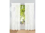 Gardine OTTO HOME "Inés" Gr. 1, weiß, B:130cm H:145cm, Polyester, Gardinen, Gardine