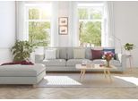 Vorhang OTTO HOME "Ammersee" Gr. 1, weiß, B:150cm H:145cm, Baumwolle, Leinen, Modal, Gardinen, Einzelschal mit Multiband