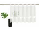 Scheibengardine OTTO HOME "EBY" Gr. 1, weiß, B:90cm H:30cm, Voile, Polyester, Gardinen, Fertiggardine, mit einseitig aufgenähtem Satinband, Querstreifen