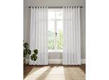 Vorhang OTTO HOME "Elby 1" Gr. 3, weiß, B:142cm H:225cm, Jacquard, Baumwolle, Polyester, Gardinen, Vorhang, transparent, basic, monochrom, bis 295 cm Länge