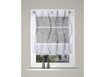 Magnetrollo HOME WOHNIDEEN "TUDOR", grau, B:60cm H:130cm, Obermaterial: 100% Polyester, Raffrollos, Magnetrollo, bedruckt
