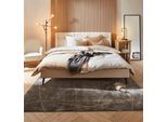 Wohndecke OTTO HOME "Plaid Sofia", grau (anthrazit), B:130cm L:170cm, Baumwolle, Polyacryl, Wohndecken, Wohndecke, mit tollen Fransen, Kuscheldecke