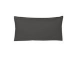 Kissenbezug IRISETTE "Paris 8000", grau (grafit), B:40cm L:80cm, Mako-Satin, Obermaterial: 100% Baumwolle, Kissenbezüge, Kissenbezug, Hochwertiger Premium Kissenbezug