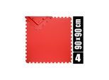 180x180 XL Trainingsmatte mit Rand - 4er Set 90x90 Bodenmatte