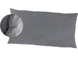 Kissenbezüge PRIMERA "Kissenbezüge »Stone Washed«, Primera (2 Stück)", grau (anthrazit), B:80cm L:40cm, Renforcé, Obermaterial: 100% Baumwolle, Kissenbezüge, Kissenbezüge, mit Stone-Washed Optik