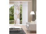 Schiebegardine VISION S "YULE", natur, B:60cm H:260cm, Polyester, Polyester, Gardinen, Schiebegardine, digital bedruckt