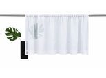 Scheibengardine OTTO HOME "Idaho" Gr. 1, weiß, B:90cm H:30cm, Voile, Polyester, Gardinen, Scheibengardine, Fertiggardine, Mit Spitze, transparent, Topseller
