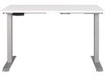 Schreibtisch GERMANIA "Jet", weiß (weiß, silber, silber, weiß), B:120cm H:72cm T:80cm, Tische, Schreibtisch, moderne Farbvariationen, Breite 120/140/160/180 cm, Made in Germany
