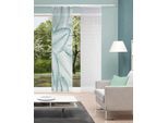 Schiebegardine VISION S "BELEZE", petrol, B:60cm H:260cm, Polyester, Polyester, Gardinen, Schiebegardine, digital bedruckt