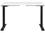 Schreibtisch GERMANIA "Jet", schwarz-weiß (weiß, schwarz, schwarz, weiß), B:120cm H:72cm T:80cm, Tische, Schreibtisch, moderne Farbvariationen, Breite 120/140/160/180 cm, Made in Germany
