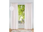 Gardine OTTO HOME "Amani" Gr. 4, beige (weiß, neutral), B:135cm H:245cm, Polyester, Gardinen, Gardine