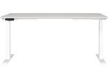Schreibtisch GERMANIA "Jet", weiß (lichtgrau, weiß, weiß, lichtgrau), B:160cm H:72cm T:80cm, Tische, Schreibtisch, moderne Farbvariationen, Breite 120/140/160/180 cm, Made in Germany