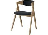 Stuhl HAMMEL FURNITURE "City by Hammel", weiß gölt, weiß gölt, dunkelgrau, B:57cm H:76cm T:50cm, Massivholz, Stoff, Stühle, Stuhl, Massivholz, gepolsterte Sitz- & Rückenlehne, versch. Farbvarianten