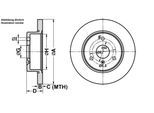 ATE Bremsensatz, Scheibenbremse ijf14195b1 Vorderachse voll 280mm 9mm für SMART