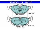 ATE Bremsensatz, Scheibenbremse Bremsen-Set VA + HA sizw2n88g8 Hinterachse belüftet 300mm 24mm für BMW