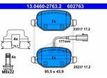 ATE Bremsensatz, Scheibenbremse Bremsensatz-Vorderachse sg00000czg Vorderachse voll 251mm 10mm für Peugeot Citroën Fiat
