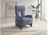 TV-Sessel SIT & MORE "Cremona Comfort", graublau, B:76cm H:119cm T:84cm, Sessel, wahlweise manuell oder elektrischer Funktion mit Akku
