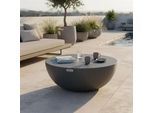 Loungetisch Chronos Faserbeton Schwarz