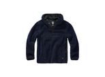 Anorak BRANDIT "Brandit Herren Teddyfleece Worker Pullover", Herren, Gr. 7XL, navy, 100% Polyester, unifarben, normal, ohne Ausschnitt, Jacken