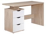 Laptoptisch Samo ca. 53x120x76 cm Weiß/Eiche