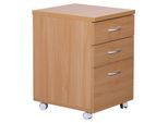 Rollcontainer Kilian ca. 40x60x45 cm Buchefarben