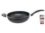 Wok ELO "Ducto Wok- und Pastapfanne", schwarz, H:8cm Ø:28cm, Pfannen, Wok, Induktion