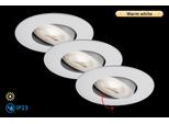 BRILONER LEUCHTEN LED Einbauleuchte "KULANA", silber (weiß, neutral), Leuchten, LED Einbauleuchte