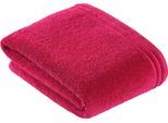 Saunatuch VOSSEN "Calypso", lila (cranberry), B:100cm L:150cm, Walkfrottee, Obermaterial: 100% Baumwolle, Handtücher, Saunatuch, mit schmaler Bordüre