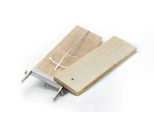 Grillguthalter BUSCHBECK "Flammlachsbrett-Set", natur, B:16cm H:6cm T:68cm, Edelstahl, Massivholz, Backbleche, Grillguthalter
