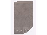 Handtuch ROSS Gr. 1, taupe, B:50cm L:100cm, 100% Baumwolle, Handtücher, Handtuch