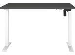 Schreibtisch GERMANIA "Boras", grau (graphit, weiß, weiß, graphit), B:120cm H:120cm T:80cm, Tische, Schreibtisch, Breite 120/140/160 cm, Metallgestell in vers. Farben, Made in Germany
