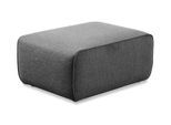 Polsterhocker HOME AFFAIRE "Noord 92/66 cm", grau (anthrazit), B:92cm H:44cm T:66cm, 100% PES, Hocker, Polsterhocker, mit Kedernaht, schöne Serienergänzung