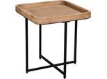 Beistelltisch MIRRORS AND MORE "Jenifer", braun (holzfarbig), Tische, Beistelltisch