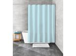 Duschvorhang KLEINE WOLKE "» Sanna«", blau (opal), B:120cm H:200cm, Polyester, Duschvorhänge, Duschvorhang