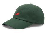 Schirmmütze LSCN BY LASCANA "Cap, Sommermütze, Basecap, Kopfbedeckung", Damen, grün, Stoff, Baumwolle, unifarben mit Farbeinsatz, Mützen Schirmmütze, mit modischer Stickerei VEGAN