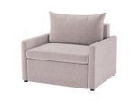 Mid.you , Altrosa , Textil , 92x89x103 cm , Made in EU , Liegefunktion, gepolsterte Armlehnen , Wohnzimmer, Sofas & Couches, Schlafsofas, Schlafsessel