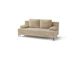 Mid.you , Hellbraun , Textil , Füllung: Polyetherschaumkern,Polyetherschaumkern , 200x78.5x88 cm , Made in EU ,